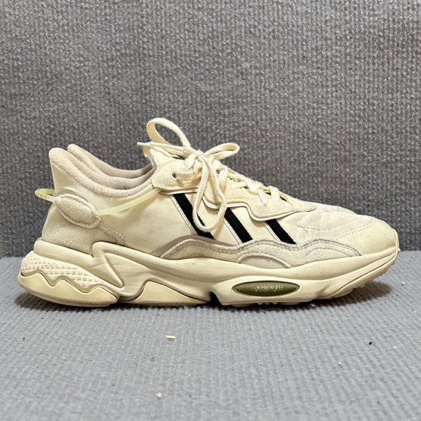 39码adidas Originals Ozweego 复古运动 老爹鞋 米黑 二手正品