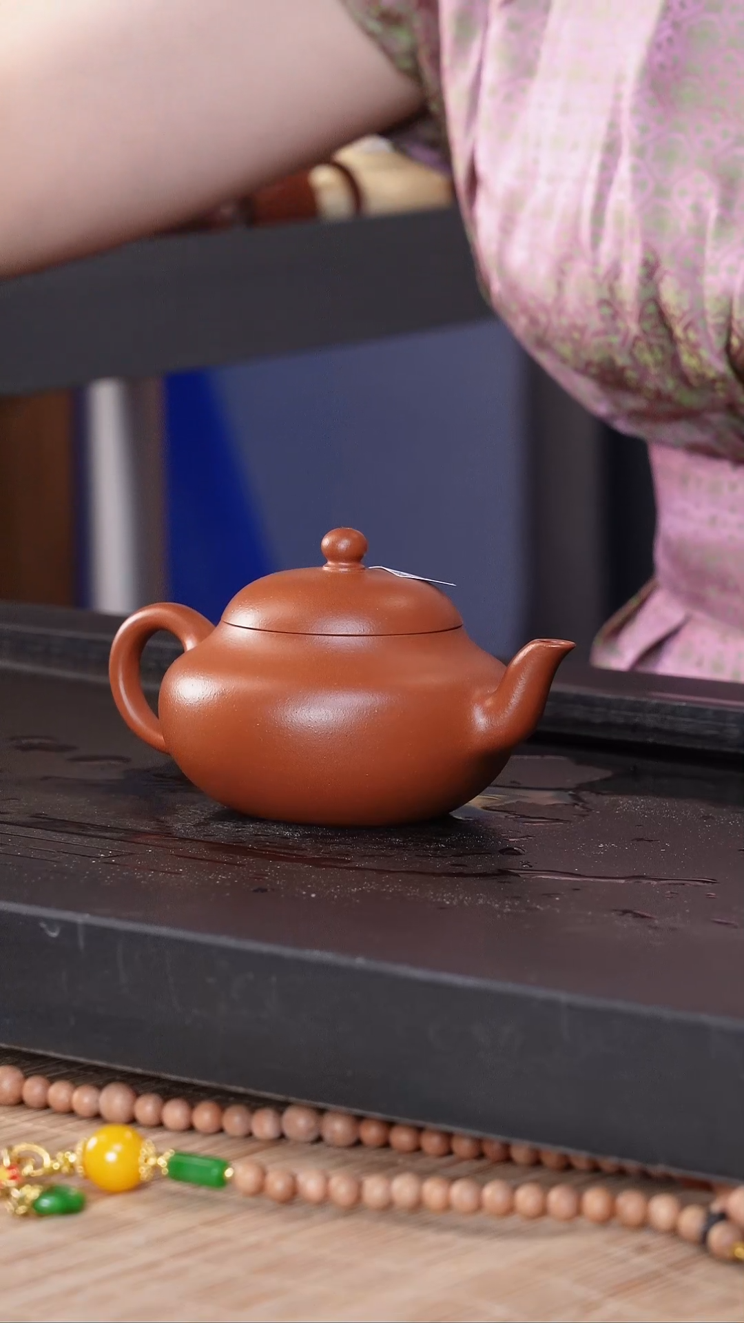 【闪购商品】紫砂茶壶 矮梨-朱泥-150cc