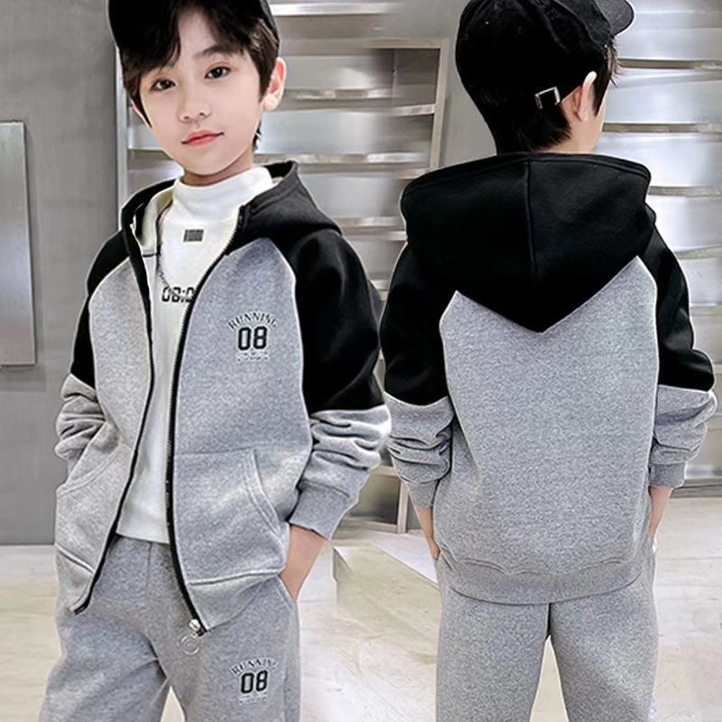 【直播间下单】儿童秋装套装2024新款帅气春秋季中衣服外套