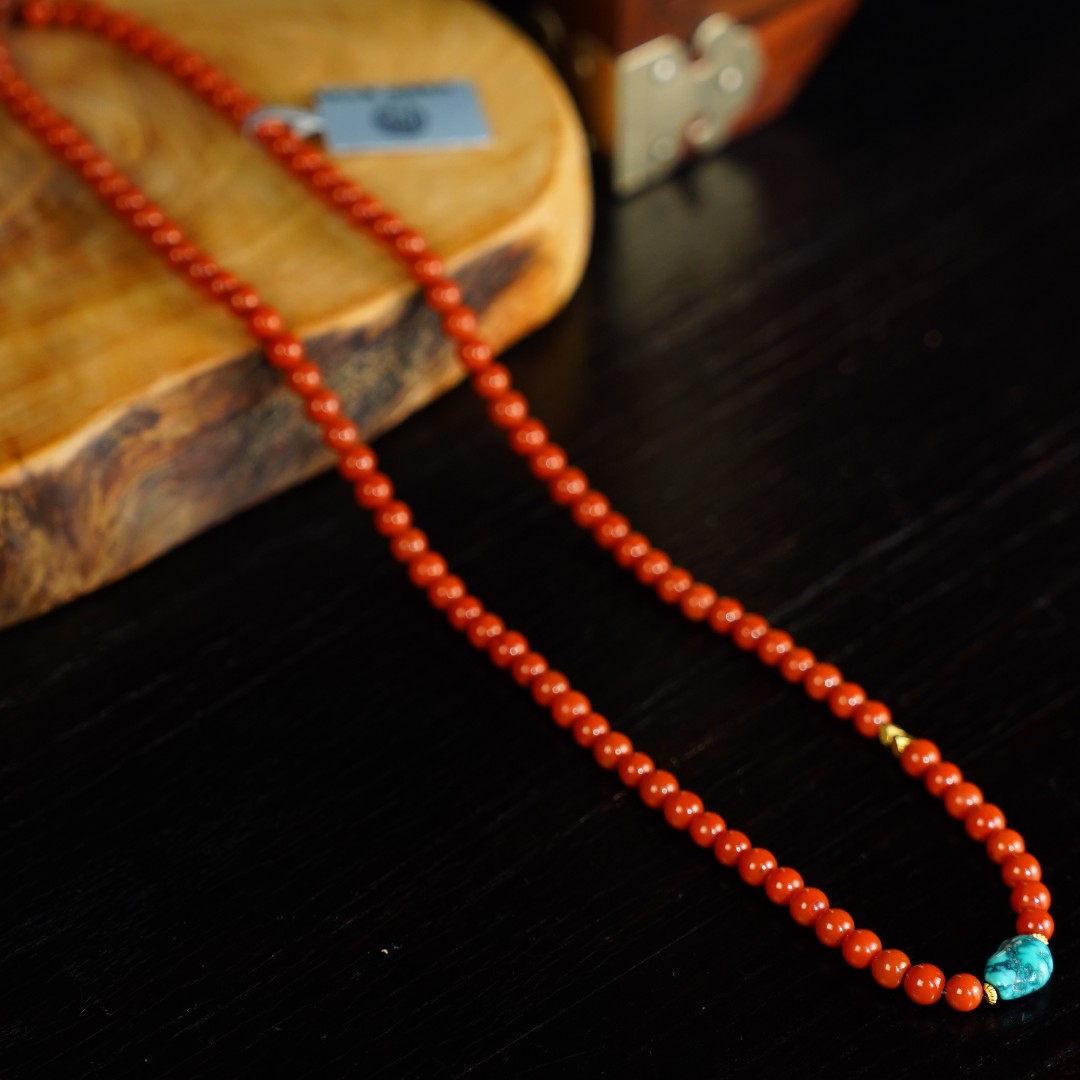 左边婷姐丨南红项链（C405）