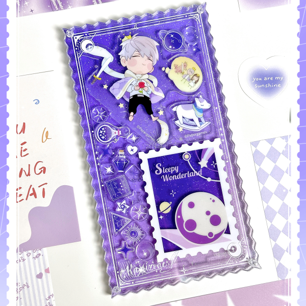 【卡米踪】繁星夜语高框 谷美亚克力摇摇乐卡框装饰摆台谷子收纳