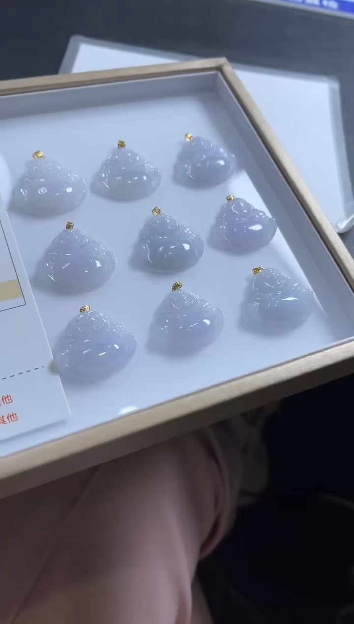 【闪购商品】翡翠颈饰18K金镶嵌A506多样性发一件/配绳子