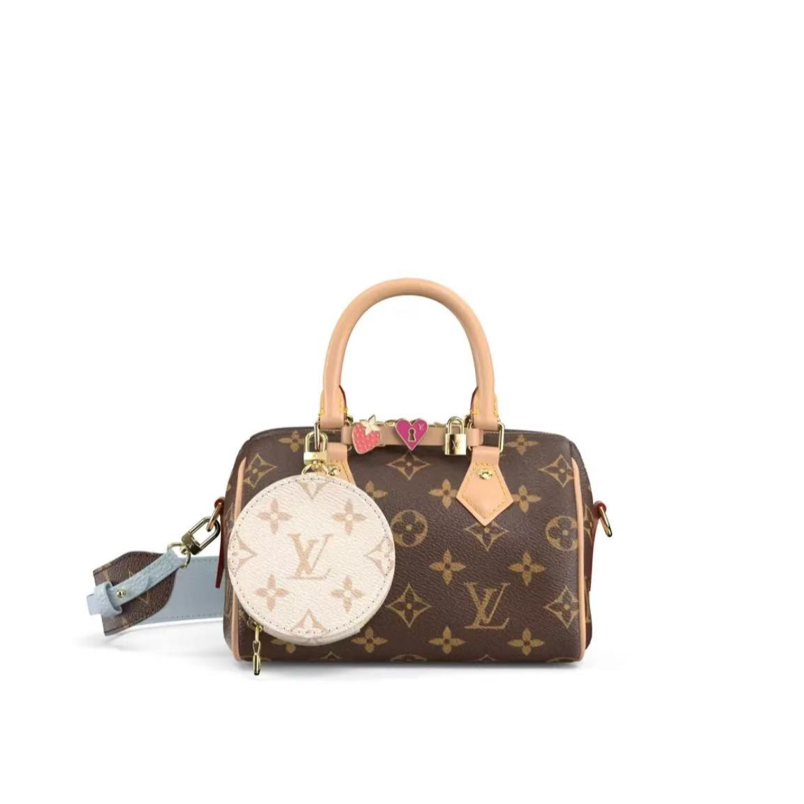 全新未使用 LouisVuitton/路易威登 栗子/LV/老花款SP18/斜挎包