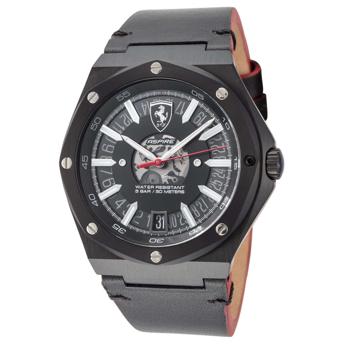 FERRARI/法拉利复古做旧皮带款石英腕表 直径44mm  0830845