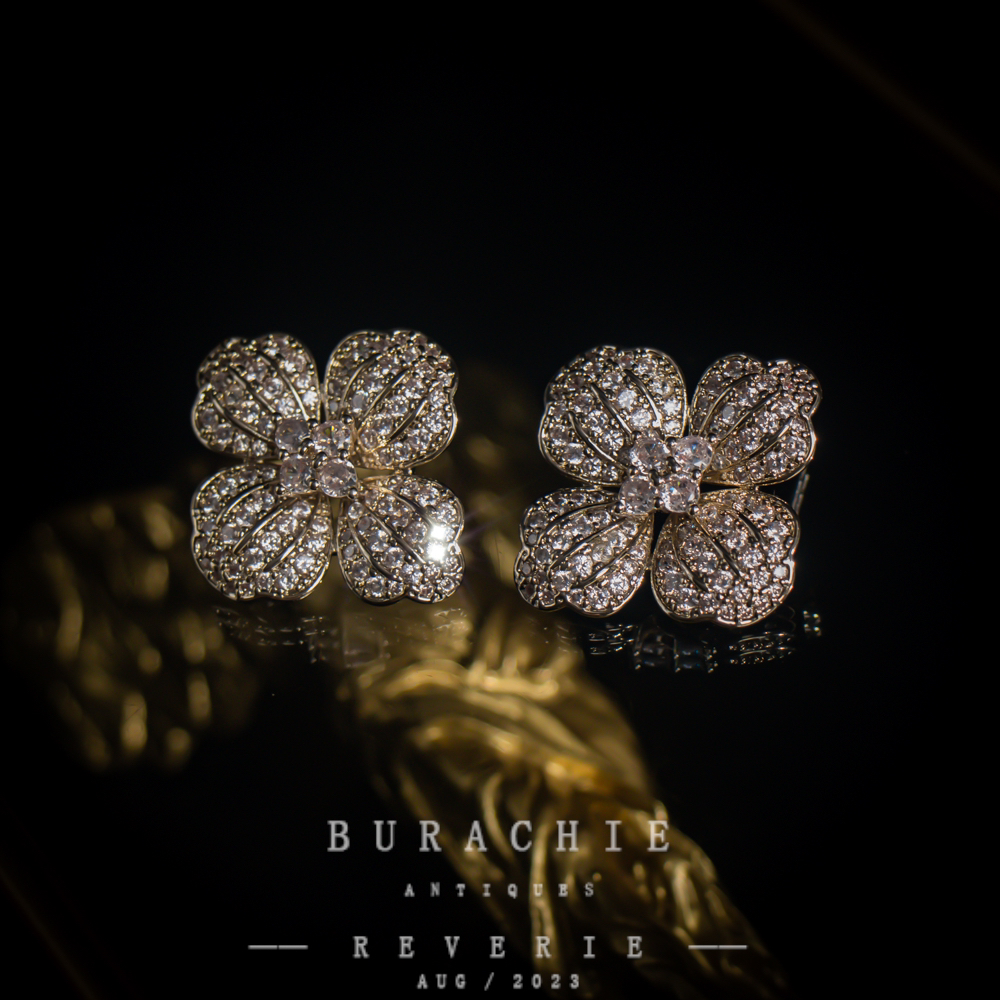 铜合金仿水晶耳饰 周年珍藏英｜经典原标克拉款CrownFrett 3243