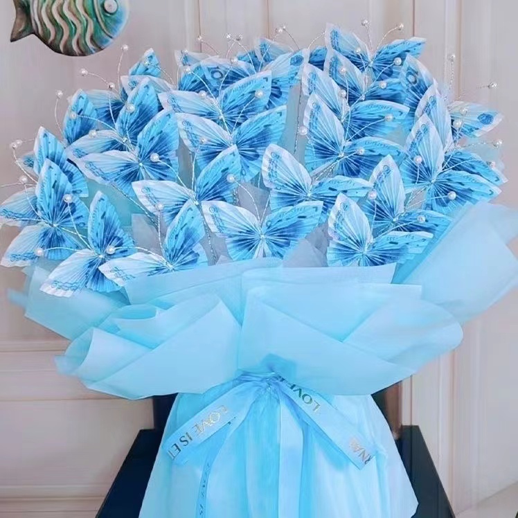 有钱花制作材料包鲜花外壳花束半成品钱做的花束网红同款创意礼物