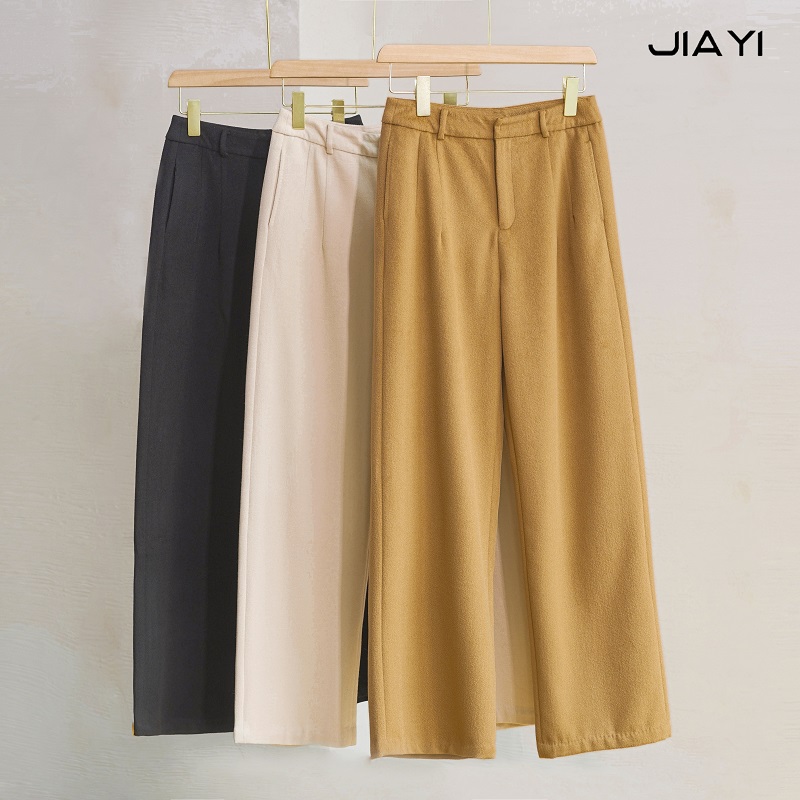 【JIA YI】秋冬新款韩版羊绒绵羊毛女休闲裤HHD-YQ2271