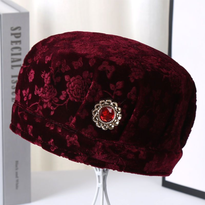 新疆包邮中老年人秋冬老人帽子女帽婆婆奶奶老太太加绒保暖护耳加