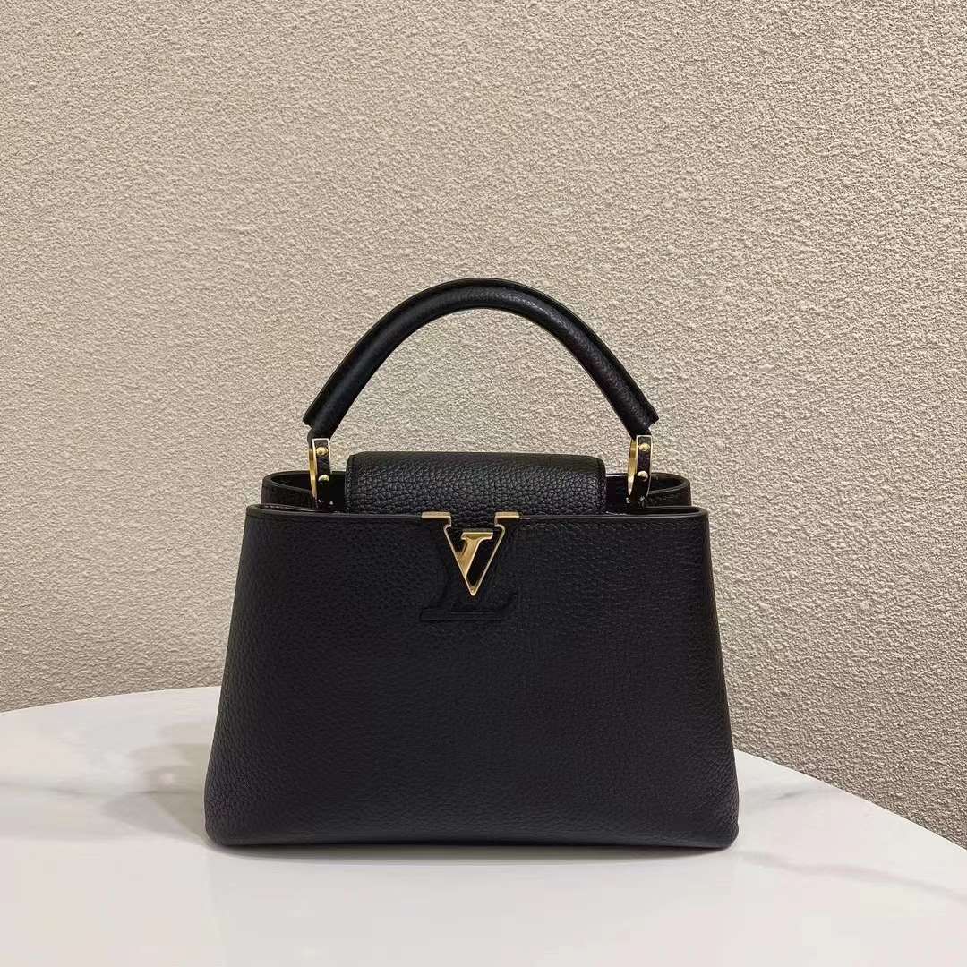 95新  蔚蓝/LV 路易威登/黑金 cap 手提包 贵妇包/98新/超难买