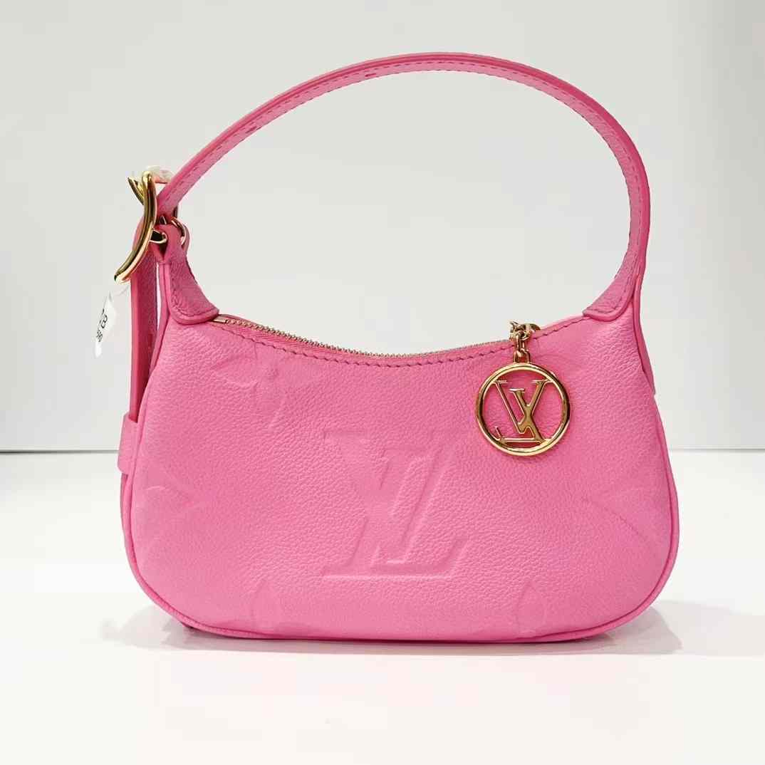 99新 LouisVuitton/路易威登 蓝总专场/压纹牛皮mini moon 腋下包