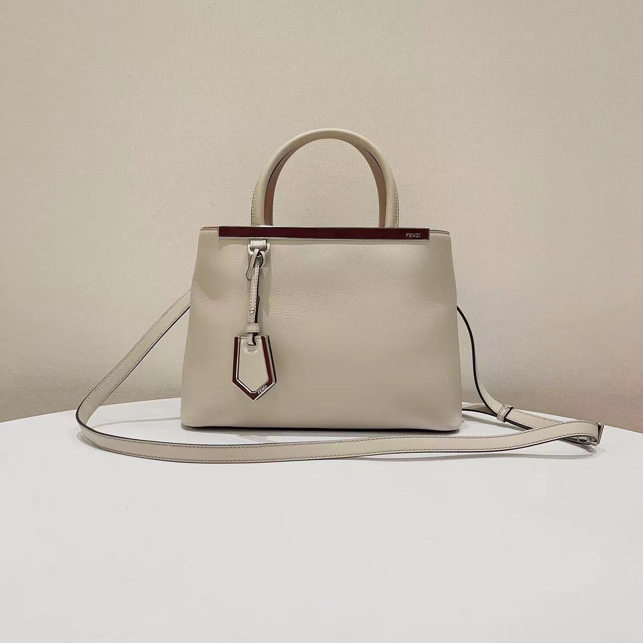95新  蔚蓝/Fendi 芬迪/2jours 斑鸠灰 杀手包 手提包/98新