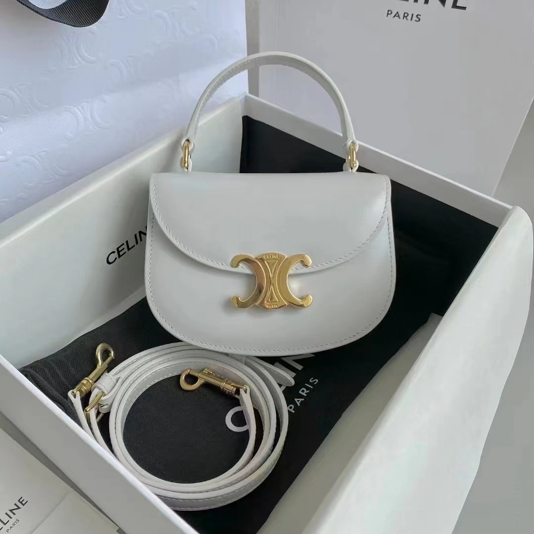 99新 Celine/思琳 蔚蓝/闲置 凯旋门 手提 斜挎包/超难买