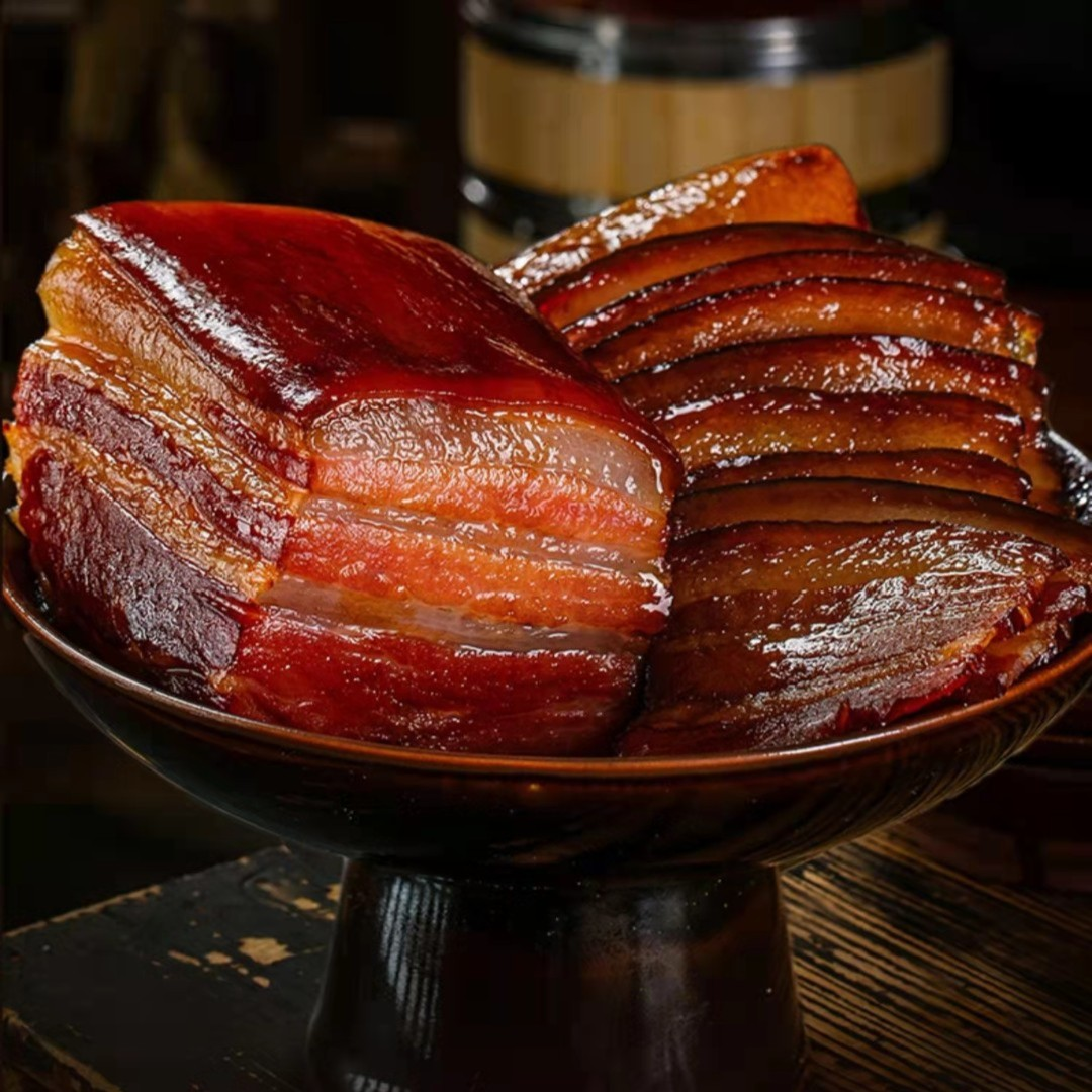 正宗四川特产烟熏猪头肉腊肉香肠排骨农家五花腊肉腊味猪脸肉