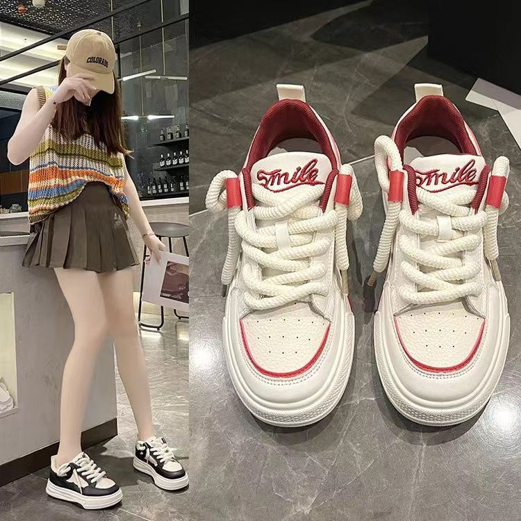 冬季回力休闲2023新款板鞋高颜值学生休闲运动小白鞋哆麦家女鞋