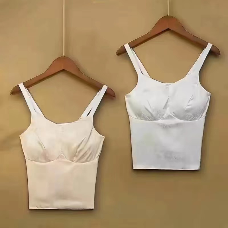 丝源|【花想容】新中式提花重磅背心吊带国风美背式上衣