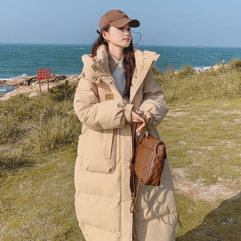 炸街羽绒羽绒服冬季女2023年新款中长款设计感小众韩系温柔羽绒女