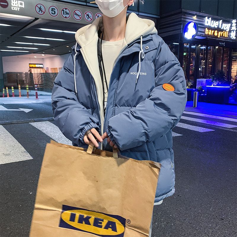 2023爆品羽绒羽绒服男冬季新款港风潮牌假两件羽绒服青少年加女