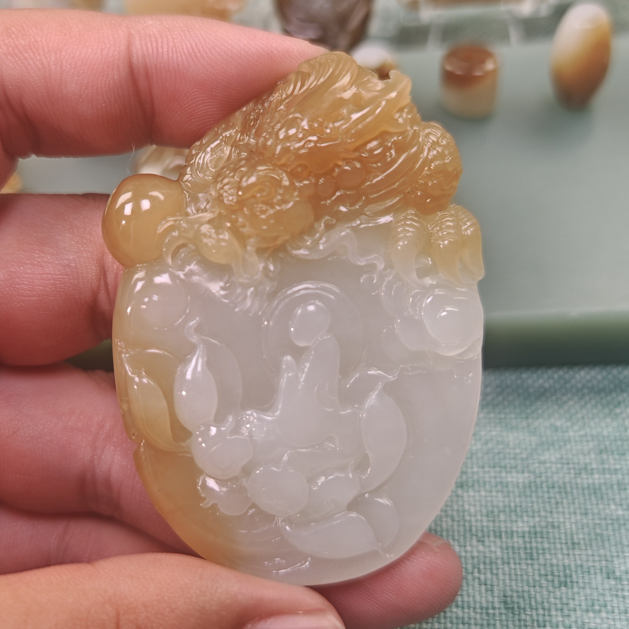 新疆和田玉且末料金山糖悟道