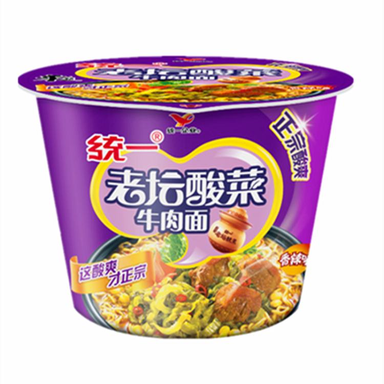统一 来一桶老坛酸菜面120g/桶