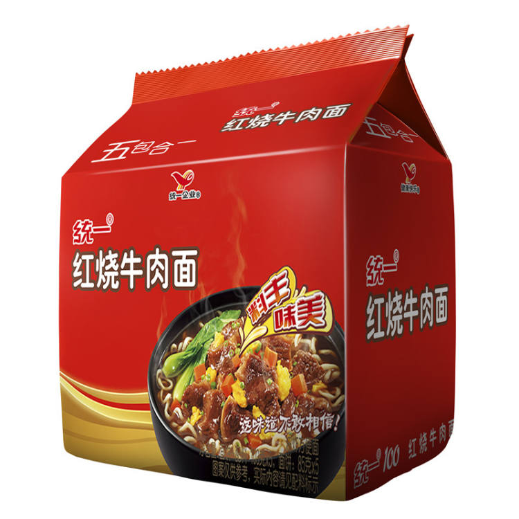 统一 红烧牛肉面100g*5/组