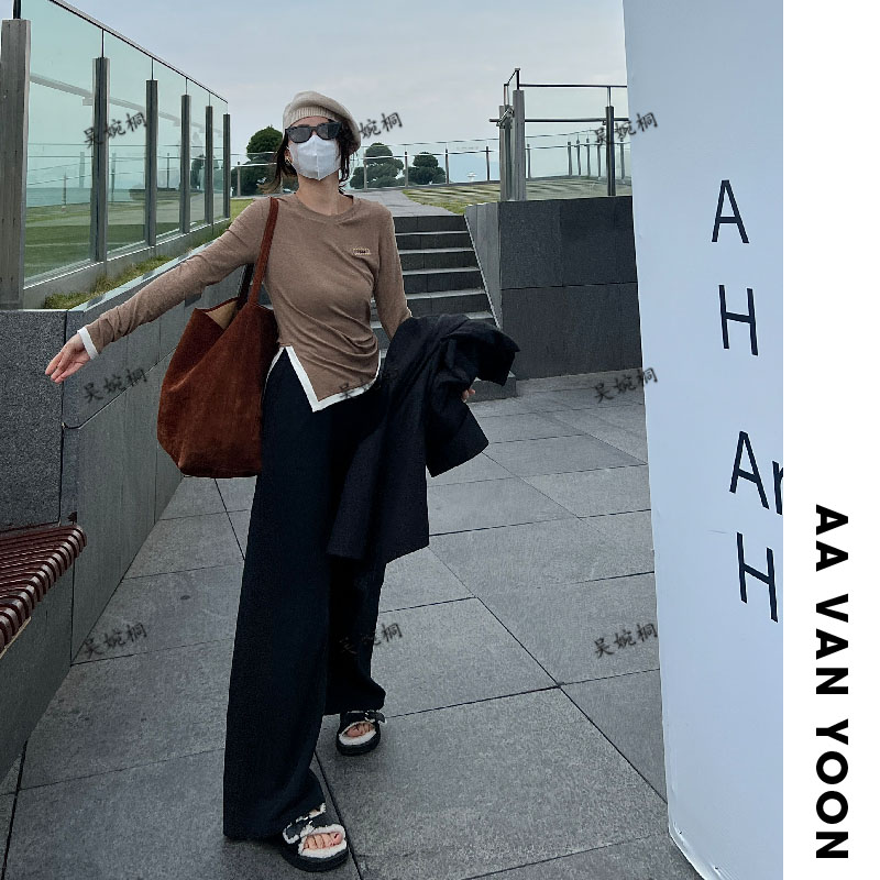 【YOON专属】新款简约宽松直筒卫裤 【WT23-2028】