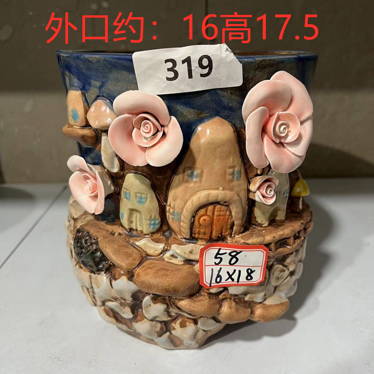 手工制作多肉花盆