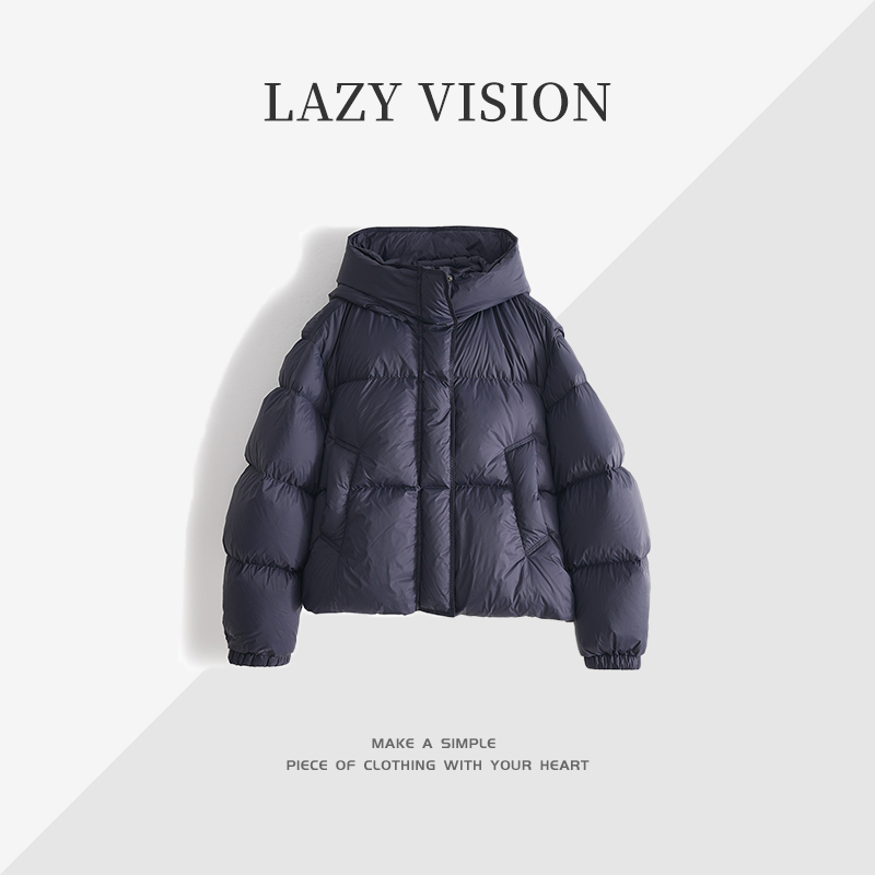 LAZYVISION-【肯豆】 90白鹅绒短款鹅绒服ZMD-20014
