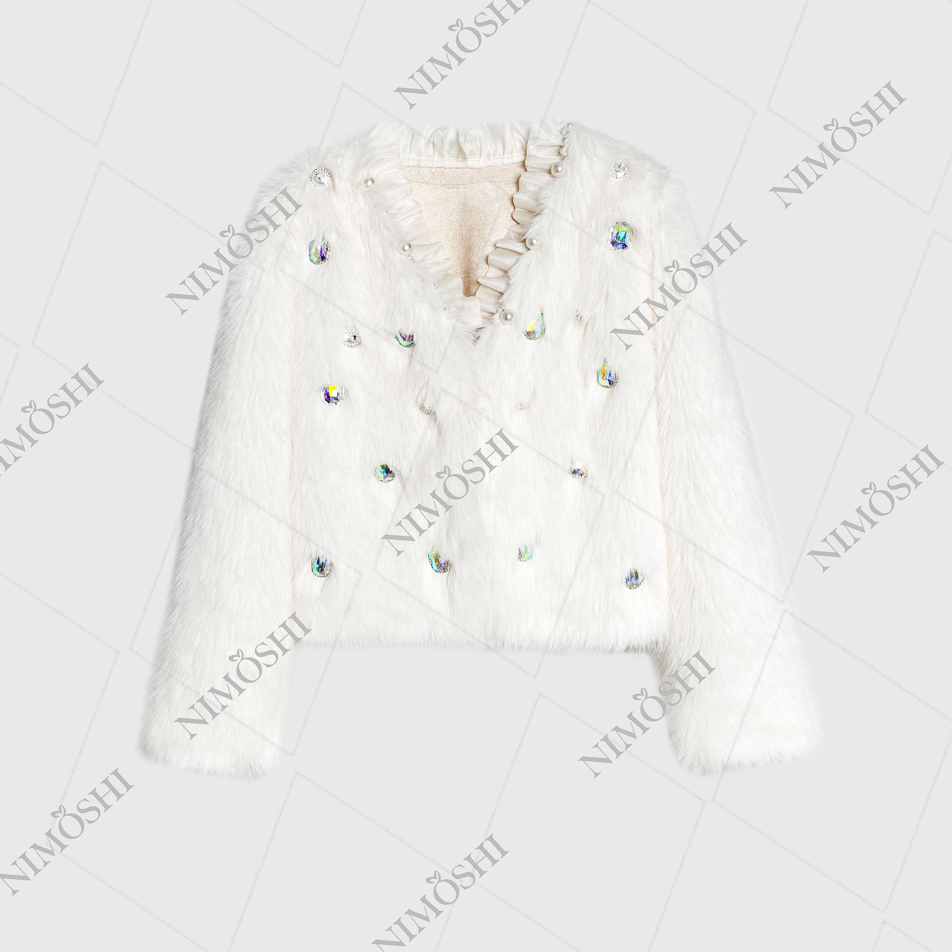 NIMðSHI【美美】重工秋冬百搭温柔风软糯针织外套女 L5013