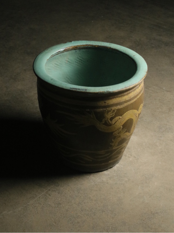 绿罐民国绿 绿釉罐