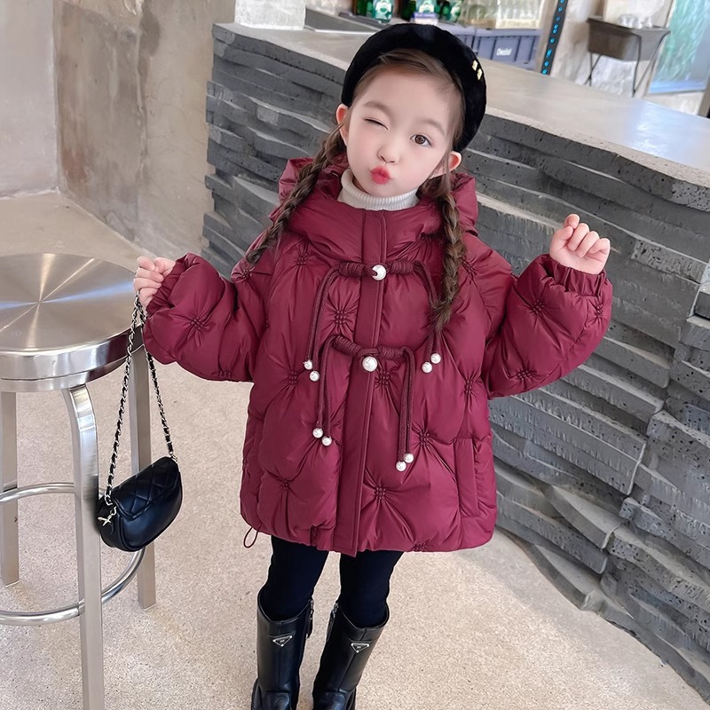 NY潮牌女童羽绒服冬季新款中大儿童洋气宝宝中国风加厚白鸭绒外套