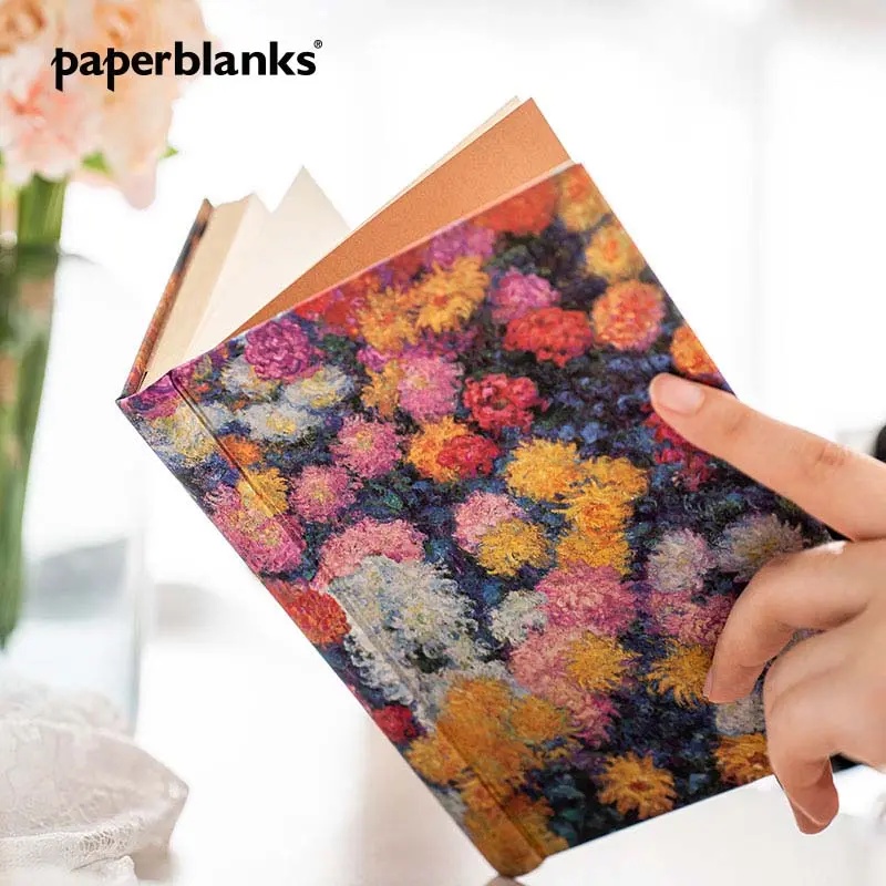 【直播专享】paperblanks笔记本本子手帐阅读摘抄本莫奈的菊花