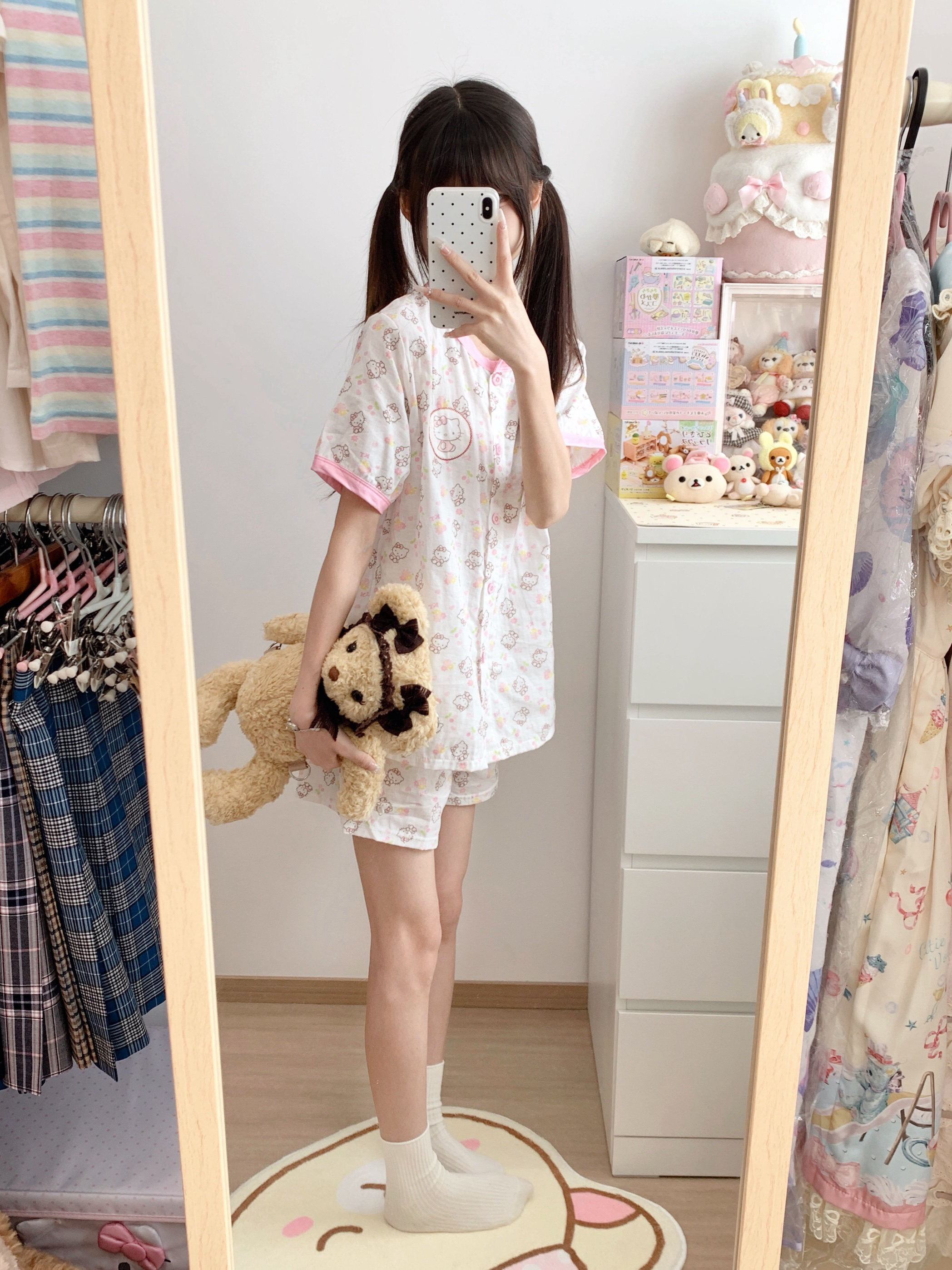 凯蒂猫棉纱睡衣Kitty