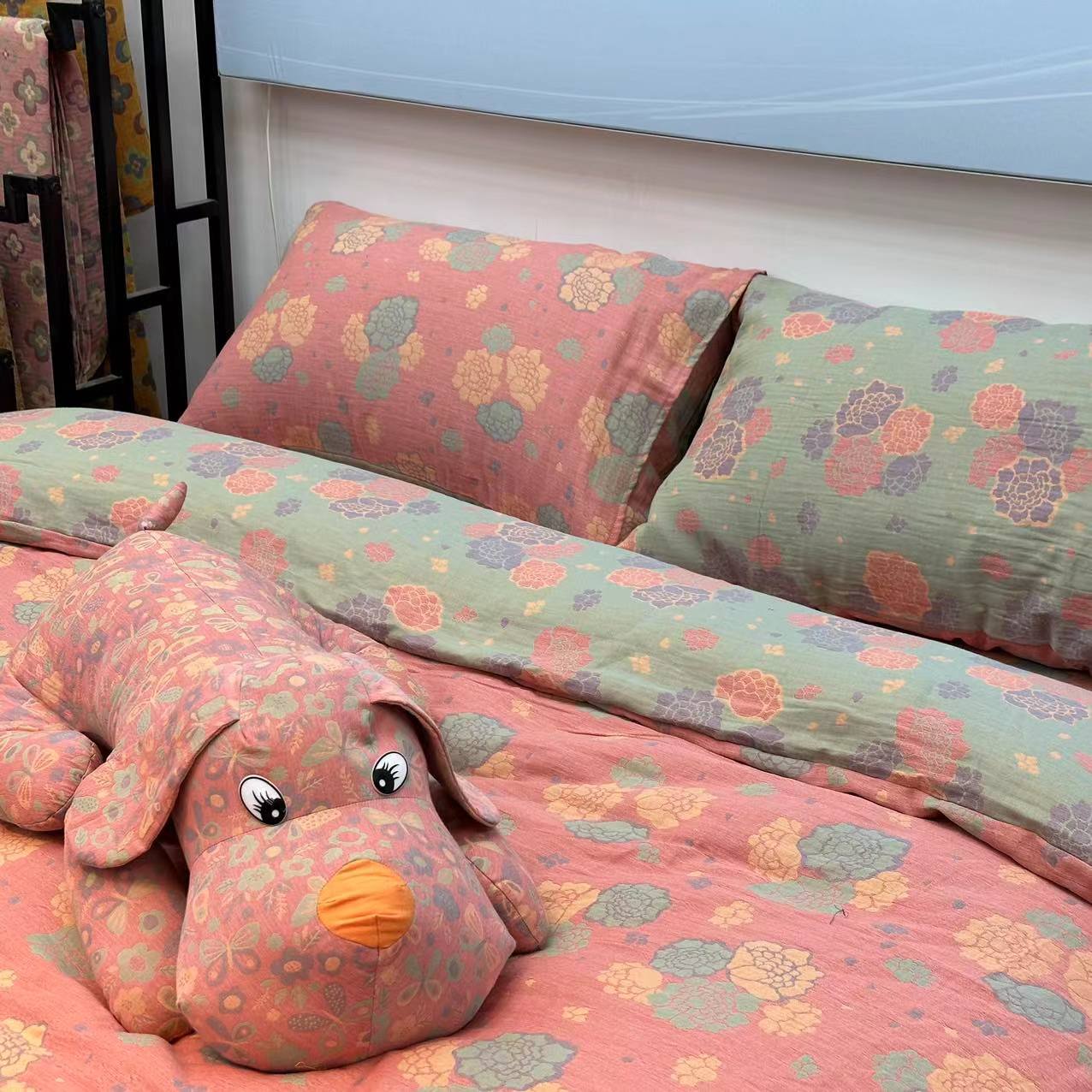 B1-B20【孤品被套】编码四件套以直播间为准纯棉双层纱被套