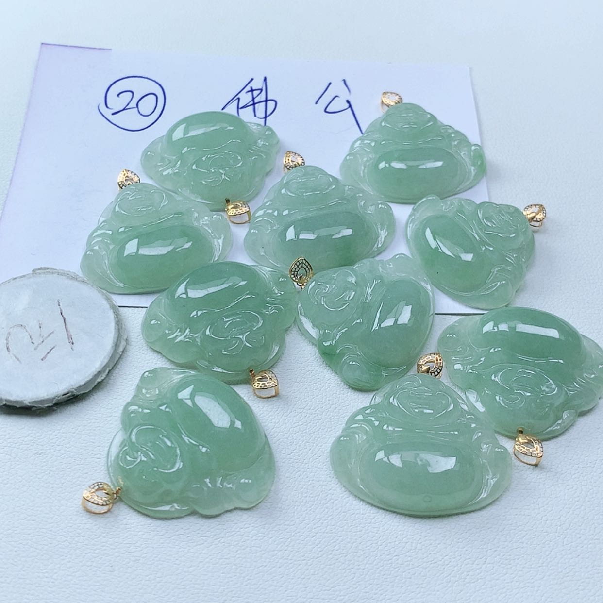 【闪购商品】翡翠颈饰18K金镶嵌多样性一件发货