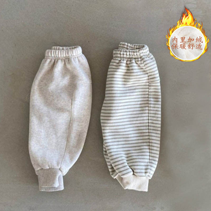 秋冬款宝宝裤子韩版加绒加厚长裤休闲外穿婴儿大pp裤儿童保暖裤潮