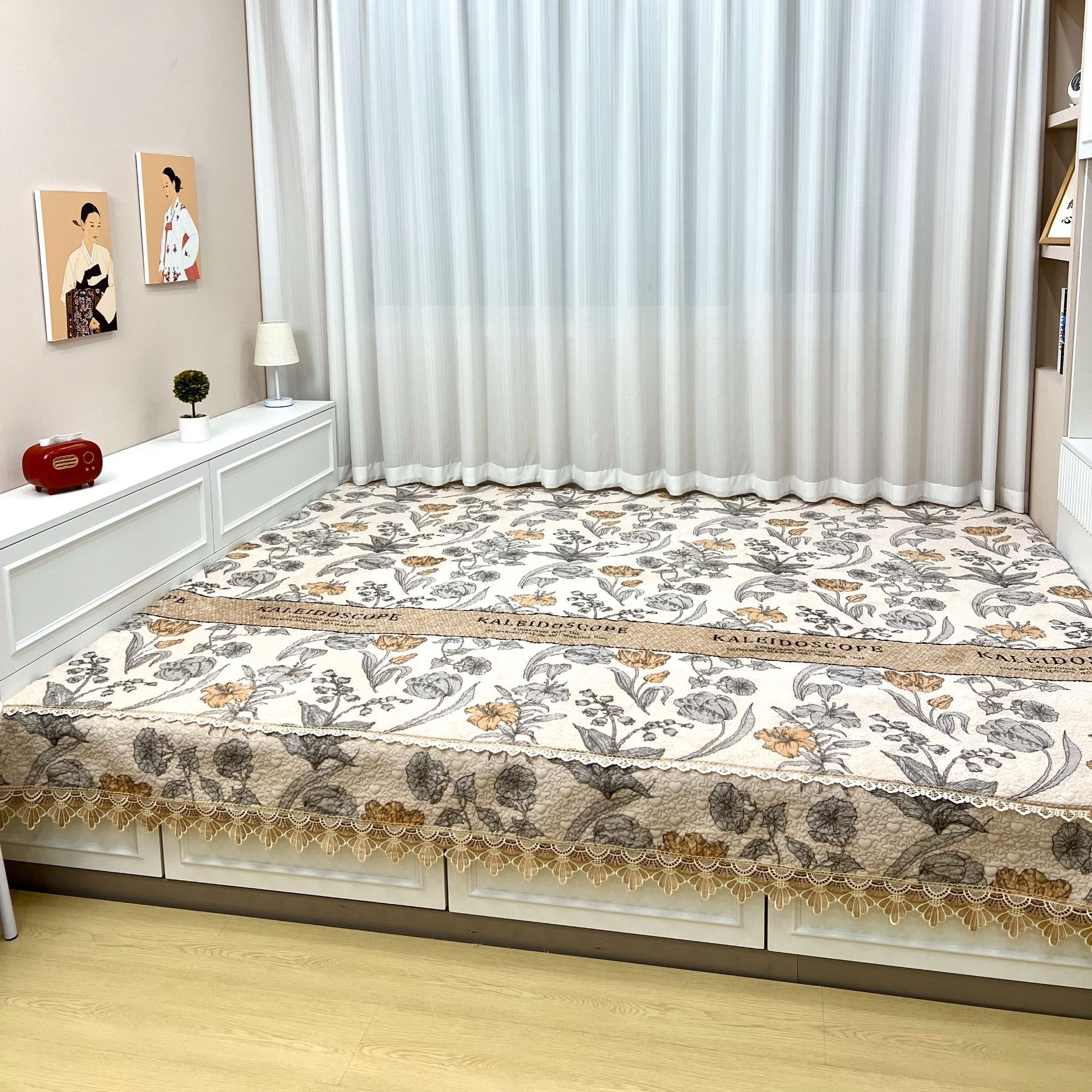 牛奶绒榻榻米盖床盖防滑硅胶颗粒点不跑床可机洗保暖冬季新品