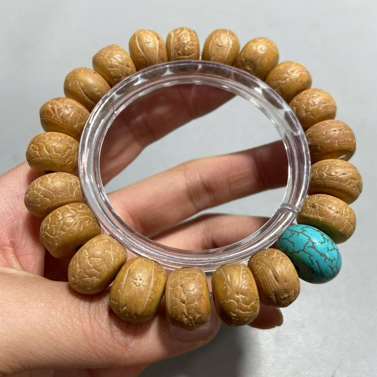 B182尼泊尔藏式凤眼菩提单圈手串