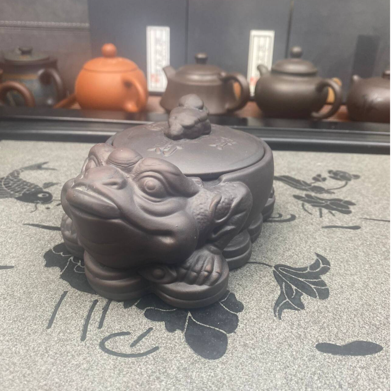 【闪购商品】清仓紫砂招财进宝烟灰缸DY2314