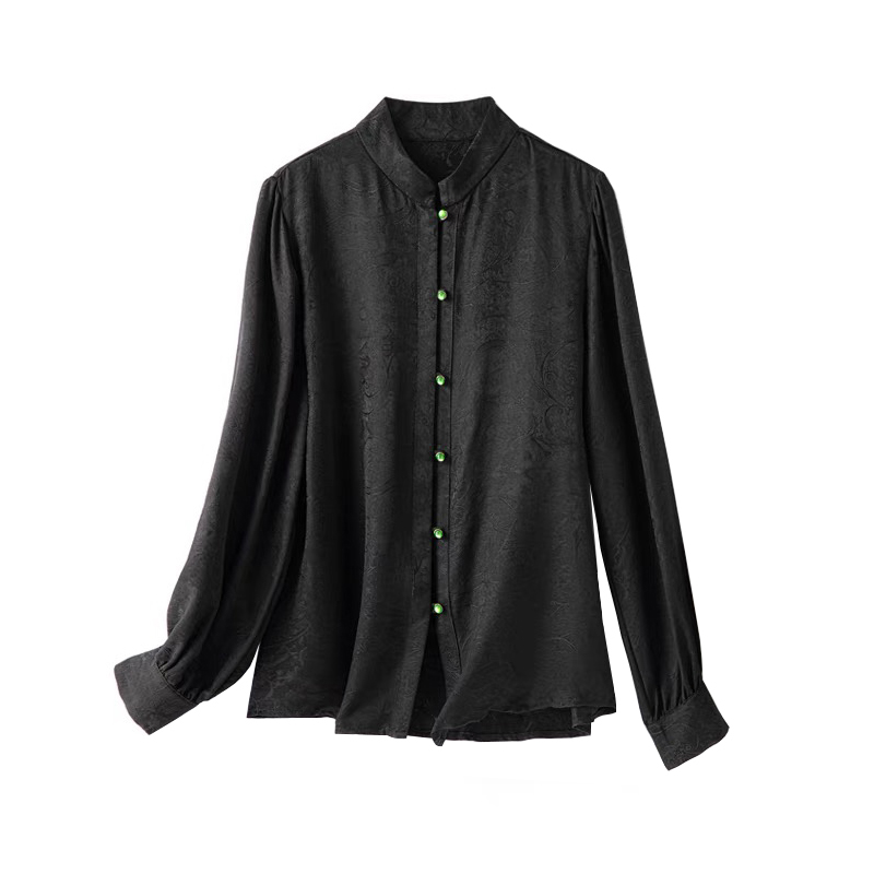 桑蚕丝特价花罗罗马假日国风衬衫