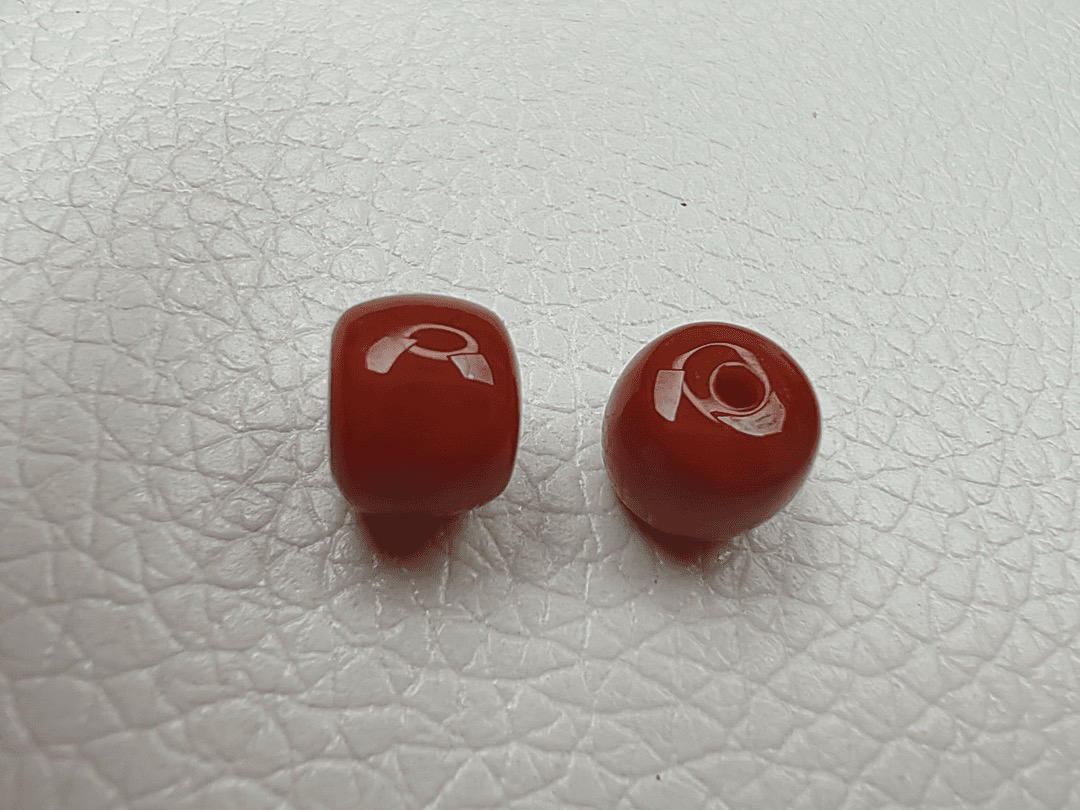 南红对珠文玩配饰