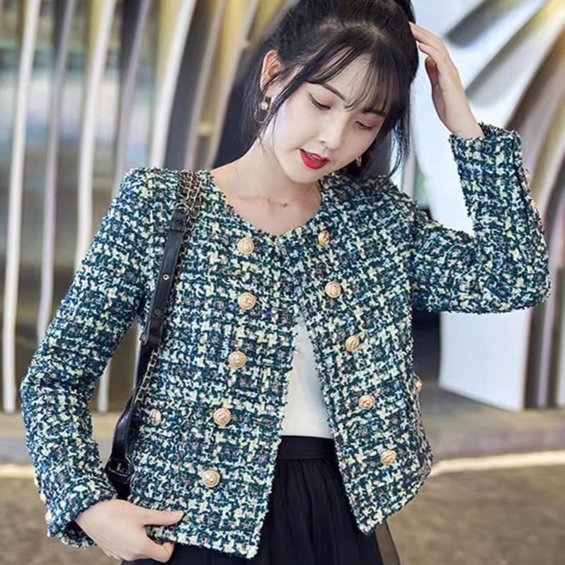  210804秋季法式复古小香外套名媛气质高级感短款上衣小个子外套