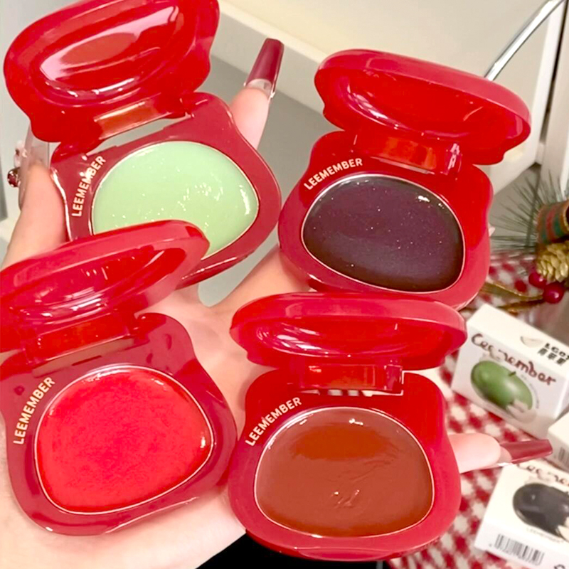 LEEMEMBER/荔萌红苹果新色小熊水光腮红多用膏高光提亮膨胀色自然