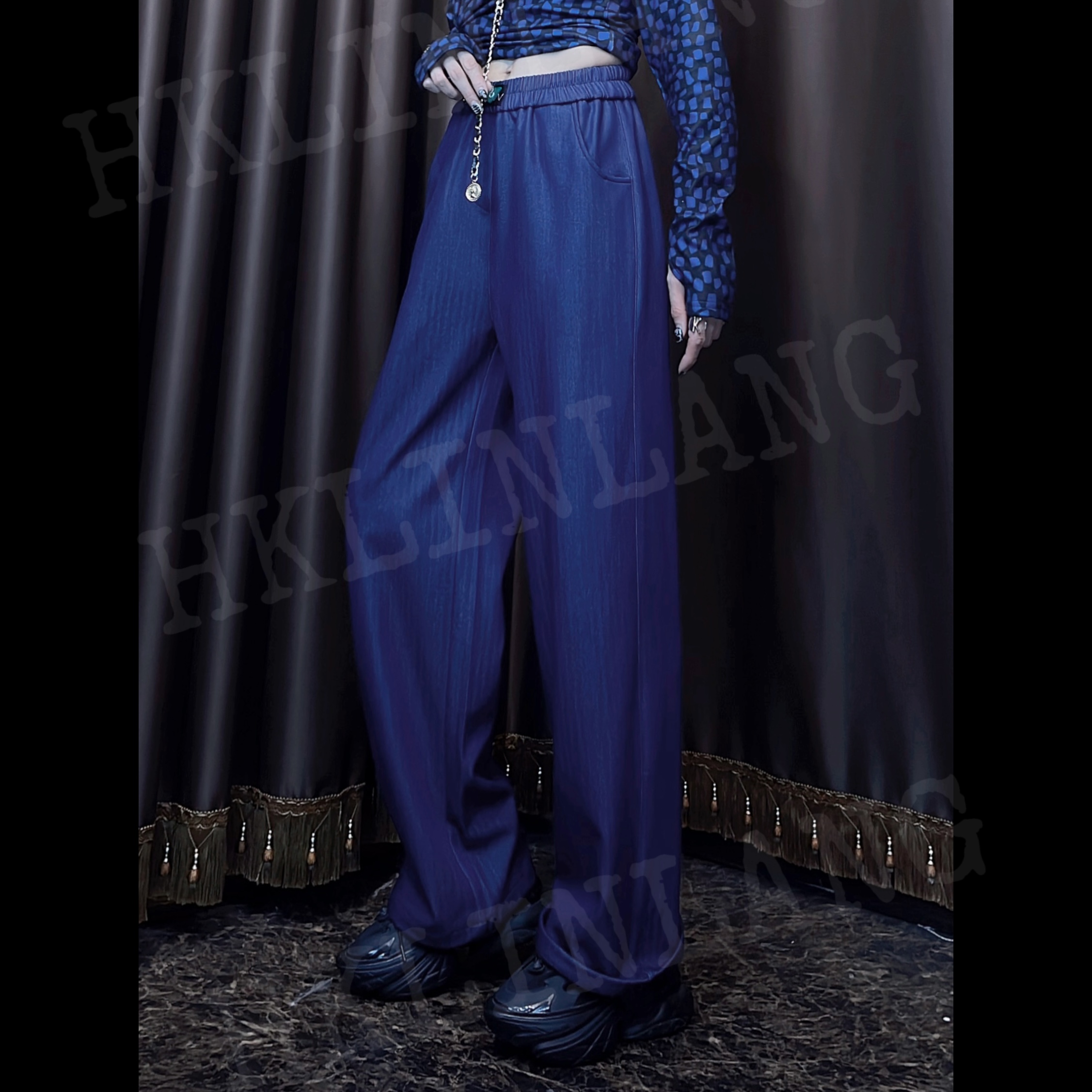 伦哥定制 I 宝藏轻奢百搭早秋款设计师重工设计感休闲裤 0503#