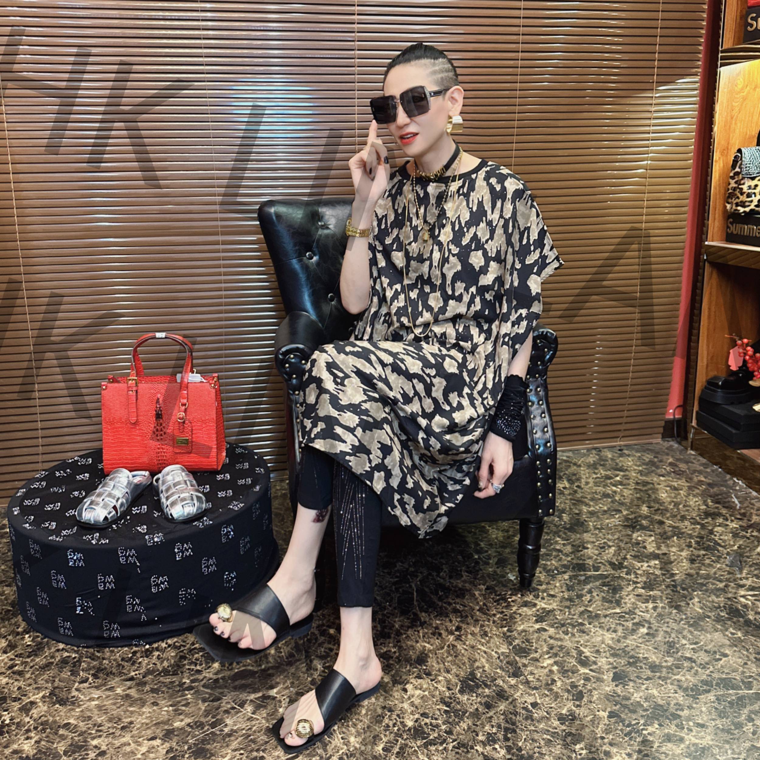 伦哥定制 I 轻奢气质时尚休闲显瘦夏季显瘦连衣裙 0350#