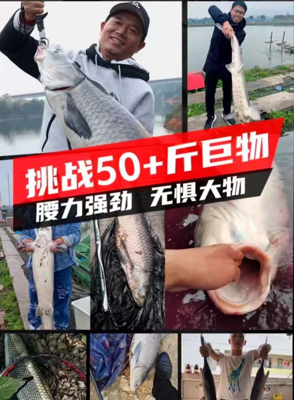 库存断码断号鲢鳙台钓竿使用专属巨物产品