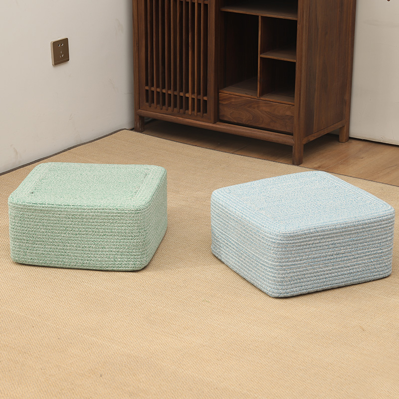 方形蒲团加厚坐垫凳子家用矮凳懒人地上坐墩客厅阳台榻榻米垫子