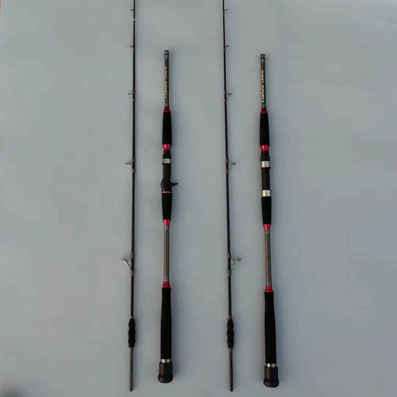 铁板慢摇船竿近海东宣碳素1.98米直柄枪柄富士导环黑鱼雷强带顶肚