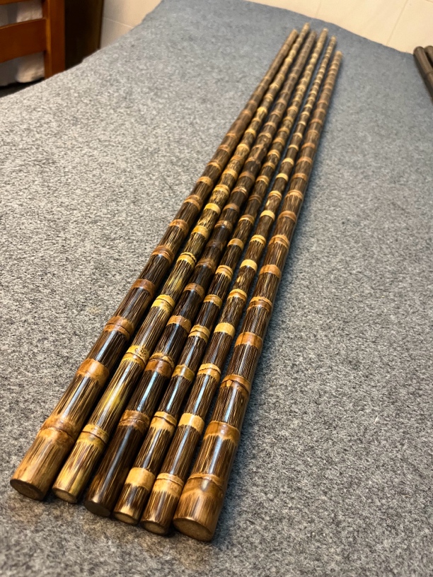 高密度实心金丝竹手杖 长1.2-1.3米 直径2.0-2.2