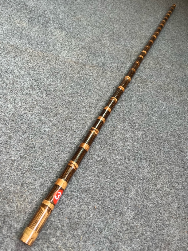 高密度实心金丝竹登山杖 手杖 盘玩棍 把件1.2米 1.8-1.9