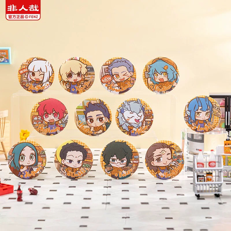 非人哉便利店系列马口铁徽章58mm吧唧盲盒